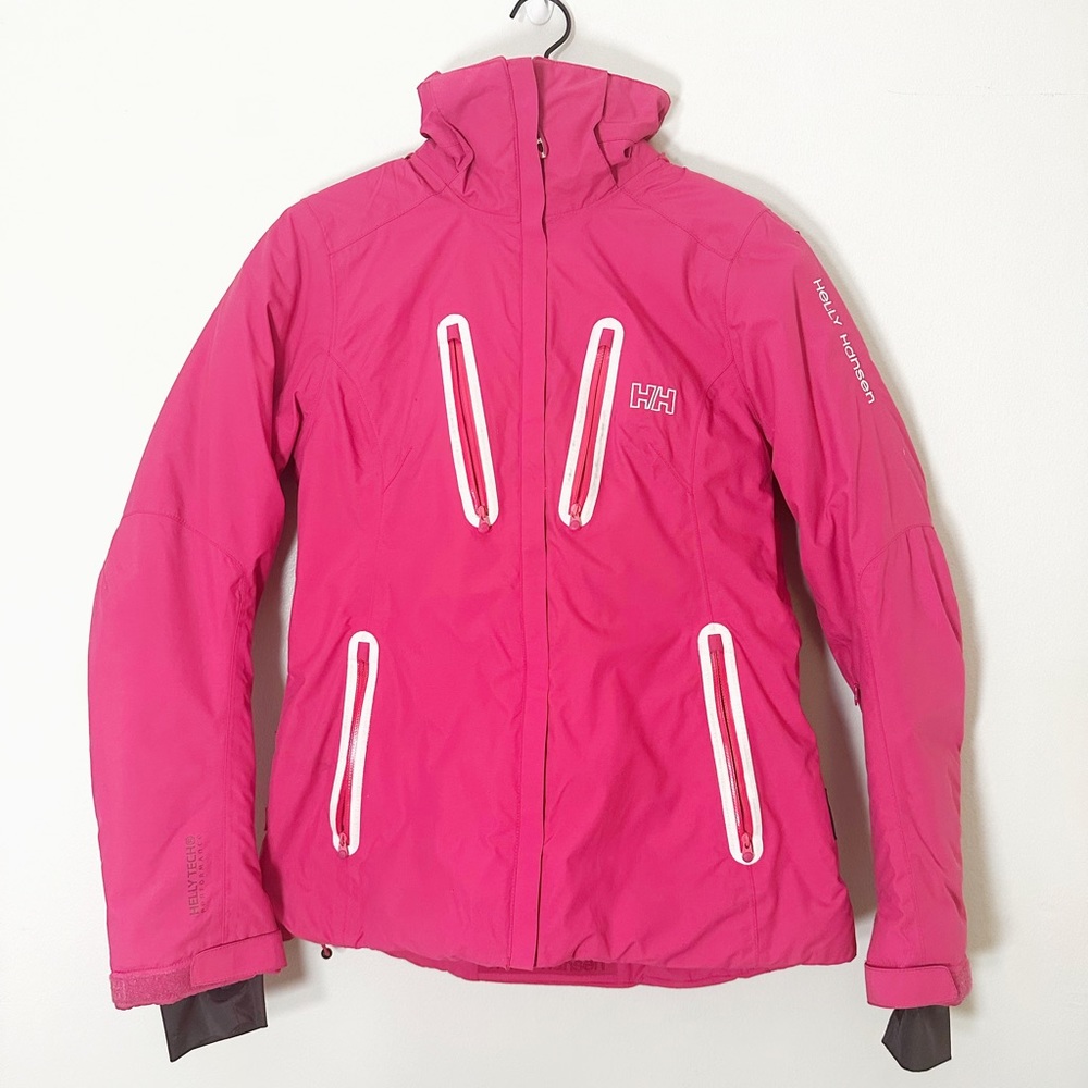 helly hansen hot pink ski jacket size small